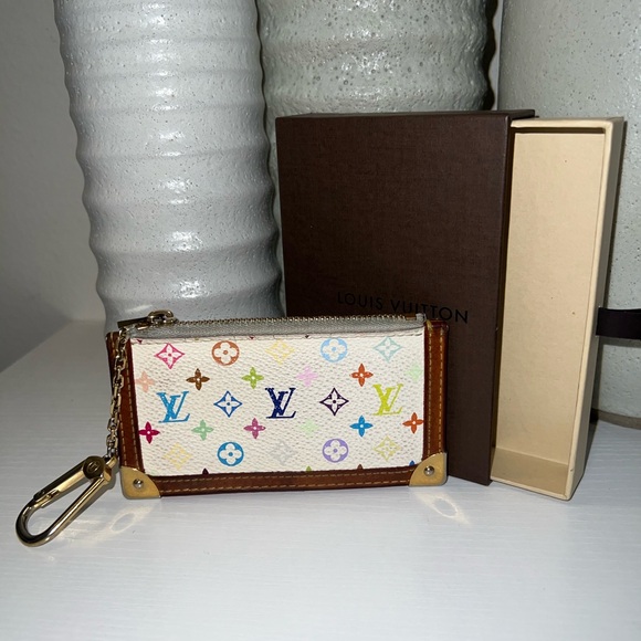 Louis Vuitton Handbags - Louis Vuitton Murakami Multicolored Key Cles Coin Pouch with Box